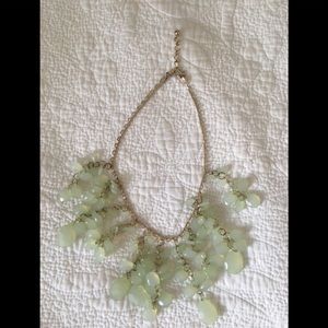 Francesca’s mint green J. Crew style necklace.